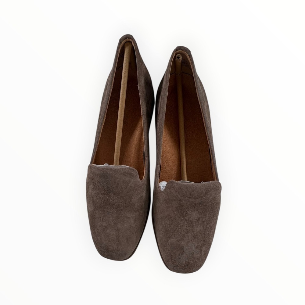Vionic Willa 2.0 Loafers Womens 8 Driftwood Brown Suede Orthotic Flats NEW - Picture 3 of 10